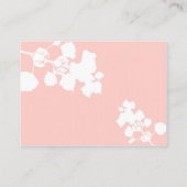 Carte D'accompagnement Fleurs et papillons illustrés RSVP (Dos)