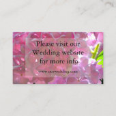 Carte D'accompagnement Fleurs florales bohèmes élégantes roses hydrangeas (Devant)