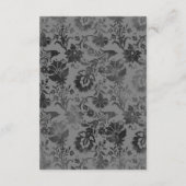 Carte D'accompagnement Fleurs Gris foncé (Dos)