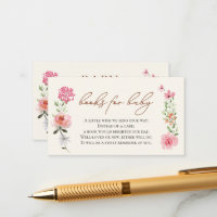 Fleurs Livre demandé pour la baby shower Bébé en f