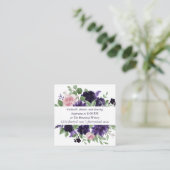 Carte D'accompagnement Fleurs luxuriantes | Réception de roses violettes  (Debout devant)