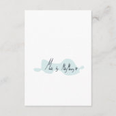 Carte D'accompagnement Fleurs pluvieuses (Dos)