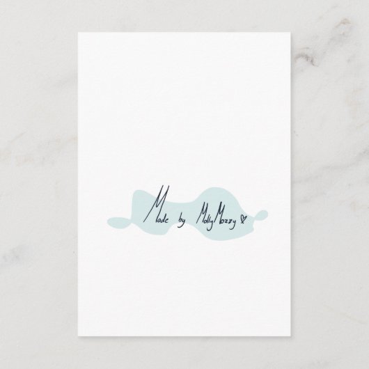 Carte D'accompagnement Fleurs pluvieuses (Dos)