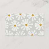 Carte d'accompagnement Fleurs pour Bébé Daisy Book (Dos)