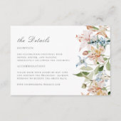 Carte D'accompagnement Fleurs printanières (Devant)