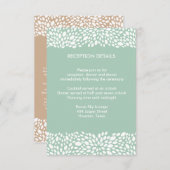 Carte D'accompagnement Fleurs Réception de Mariage Personnalisable / Dire (Devant / Derrière)