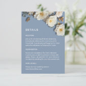Carte D'accompagnement Fleurs roses 3D blanches (Debout devant)
