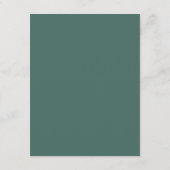 Carte D'accompagnement Fleurs roses blanches arc feuillage vert (Dos)