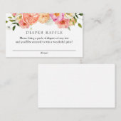 Carte D'accompagnement Fleurs roses d'agrumes Baby shower de carafe de co (Devant / Derrière)