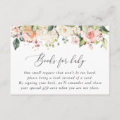 Carte D'accompagnement Fleurs Roses, Fleurs Blanches, Boho, Livres Pour B (Devant)