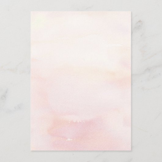 Carte D'accompagnement Fleurs roses Informations Mariages (Dos)