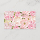 Carte D'accompagnement Fleurs roses Réserver En remplacement, Apporter un (Dos)