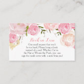 Carte D'accompagnement Fleurs roses Réserver En remplacement, Apporter un (Devant)