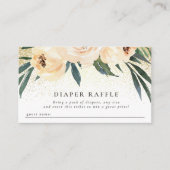 Carte D'accompagnement Fleurs roses rousses Baby shower Déchets Raffle (Devant)