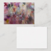 Carte D'accompagnement Fleurs sauvages abstraites (Devant / Derrière)