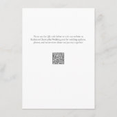 Carte D'accompagnement Fleurs sauvages Bleus Formal Elégant Mariage Récep (Dos)