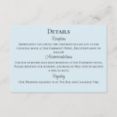 Carte D'accompagnement Fleurs sauvages Champignons bleus floraux (Devant)