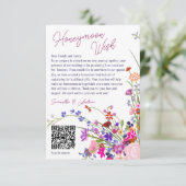 Carte D'accompagnement Fleurs sauvages chics et modernes souhaitant bien (Debout devant)