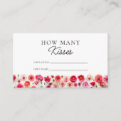 Carte D'accompagnement Fleurs sauvages Combien de baisers jeu nuptiale (Devant)