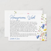 Carte D'accompagnement Fleurs sauvages contemporains de prairie bien dési (Devant / Derrière)