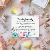 Carte D'accompagnement Fleurs sauvages d'aquarelle Blooming Baby Book Dem