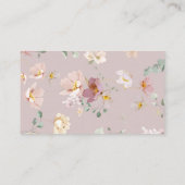 Carte D'accompagnement Fleurs sauvages d'aquarelle devinent combien de bo (Dos)