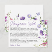 Carte D'accompagnement Fleurs Sauvages de Prairie Contemporaines Puits de (Devant / Derrière)