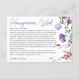 Carte D'accompagnement Fleurs Sauvages de Prairie Contemporaines Puits de