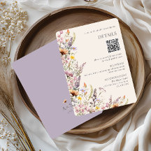 Fleurs sauvages élégantes lavande, rose et crème