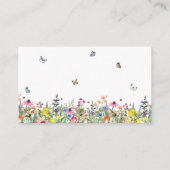 Carte D'accompagnement Fleurs sauvages & Papillons Devinez combien de bai (Dos)