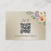 Carte D'accompagnement Fleurs sauvages printanières, QR Code - Blé (Dos)