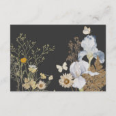 Carte D'accompagnement Fleurs sauvages sur le Mariage de charbon (Dos)