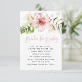 Carte D'accompagnement Fleurs tropicales Livres pour Baby Card, Demande d (Debout devant)