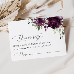 Carte D'accompagnement Fleurs violettes, Fleurs de prunes, Boho, Brochure