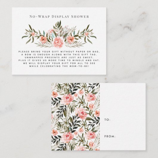 Carte D'accompagnement Fleuve Sunkissed | Pas d'insertion de douche d'aff (Devant / Derrière)