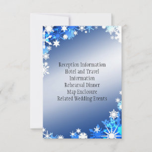 Carte d'accompagnement Flocons de Neige