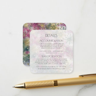 Carte D'accompagnement Flocons de neige de célébration personnalisés Déta