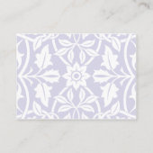 Carte D'accompagnement Floral Baby Girl Registry Card - Baby Lilac (Dos)