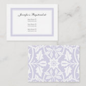 Carte D'accompagnement Floral Baby Girl Registry Card - Baby Lilac (Devant / Derrière)