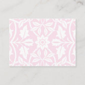 Carte D'accompagnement Floral Baby Girl Registry Card - Baby Pink (Dos)