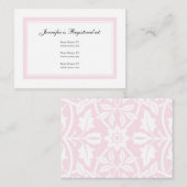 Carte D'accompagnement Floral Baby Girl Registry Card - Baby Pink (Devant / Derrière)