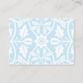 Carte D'accompagnement Floral Baby Registry Card - Baby Blue (Dos)
