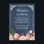 Carte D'accompagnement Floral Blue Chalkboard Hébergement Réception<br><div class="desc">Carte D'Accueil Floral Blue Chalkboard Hébergement (1) Pour plus de personnalisation, cliquez sur le lien "customiser plus loin" et utilisez notre outil de conception pour modifier ce modèle. (2) Si vous préférez les papiers plus épais / Finition mat, vous pouvez envisager de choisir le type de papier mat. (3) Si...</div>