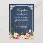 Carte D'accompagnement Floral Blue Chalkboard Hébergement Réception<br><div class="desc">Carte D'Accueil Floral Blue Chalkboard Hébergement (1) Pour plus de personnalisation, cliquez sur le lien "customiser plus loin" et utilisez notre outil de conception pour modifier ce modèle. (2) Si vous préférez les papiers plus épais / Finition mat, vous pouvez envisager de choisir le type de papier mat. (3) Si...</div>