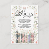 Carte D'accompagnement Floral Bow Nouveau Chapitre Demande de Baby shower (Devant)