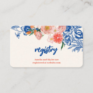 Carte D'accompagnement Floral C'est Amore Fête des mariées registre