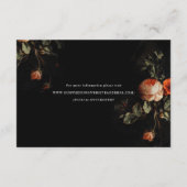 Carte D'accompagnement Floral foncé Rose Masters néerlandais Directions M (Dos)