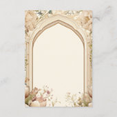 Carte D'accompagnement Floral Garden Indian Palace Mariage (Dos)