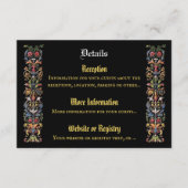 Carte D'accompagnement Floral Illuminé Médiéval modifiable (Devant)