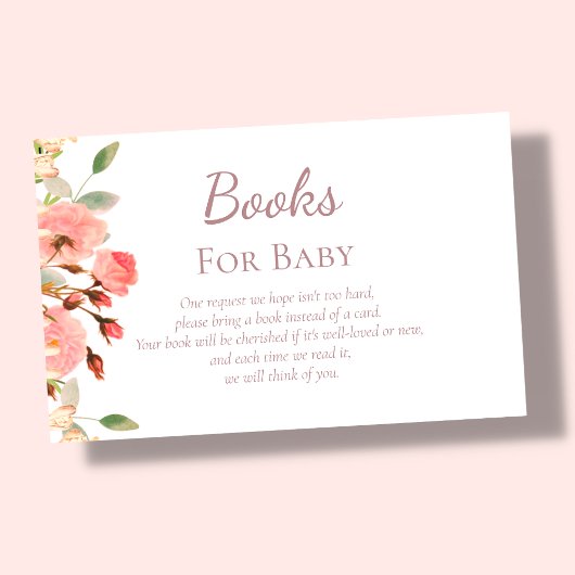 Carte D'accompagnement Floral | Livres Pour Bébé |